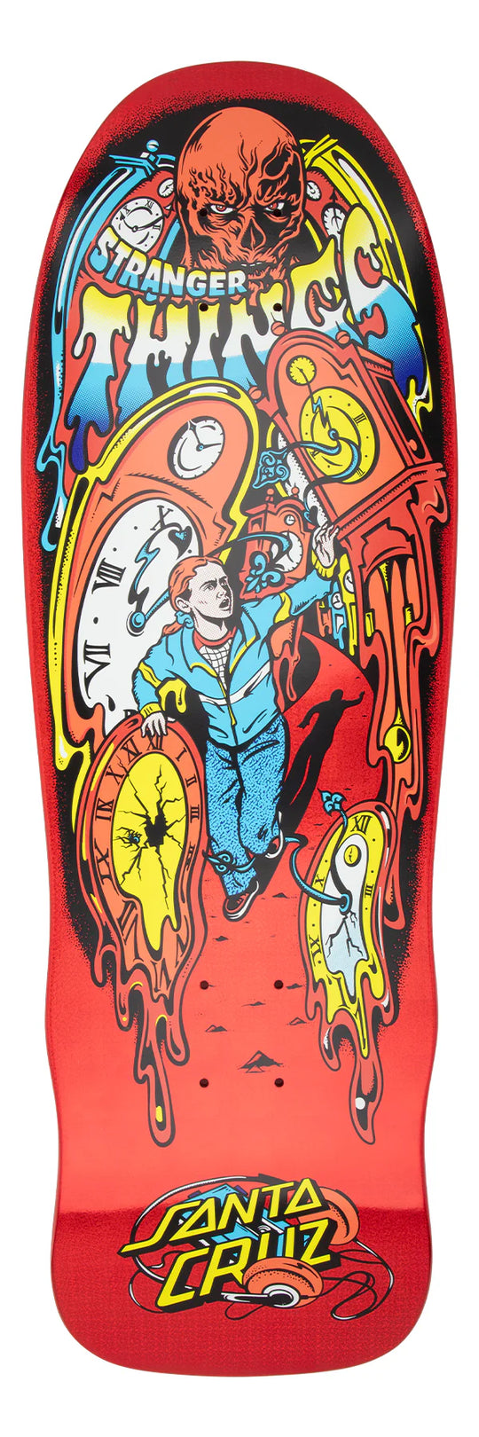 Santa Cruz x Stranger Things Grabke Max Melting Clock Deck (9.7" x 29.4")