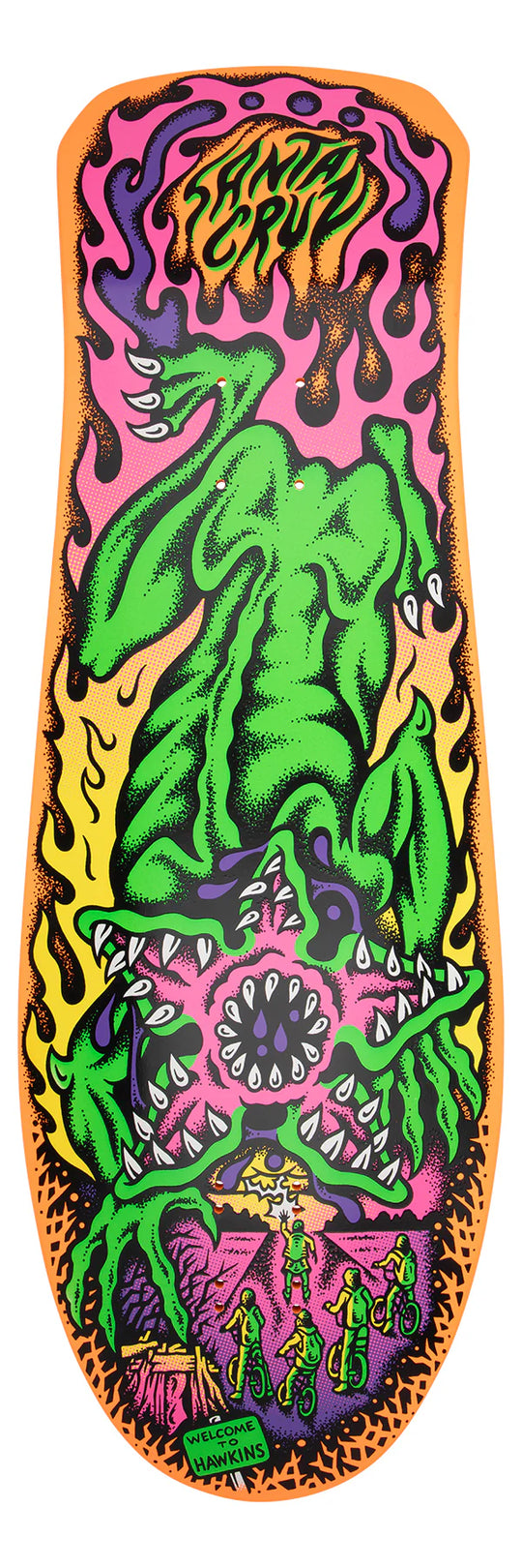 Santa Cruz x Stranger Things Salba Demogorgon Deck (10.3" x 31.1")