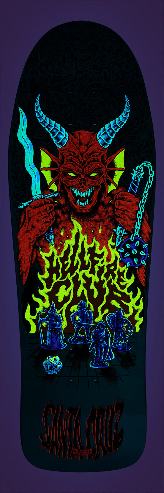 Santa Cruz x Stranger Things Knox Hellfire Pit Deck (10.07" x 31.275")