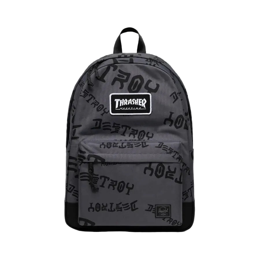 Herschel x Thrasher Nylon Classic XL Backpack Asphalt Black