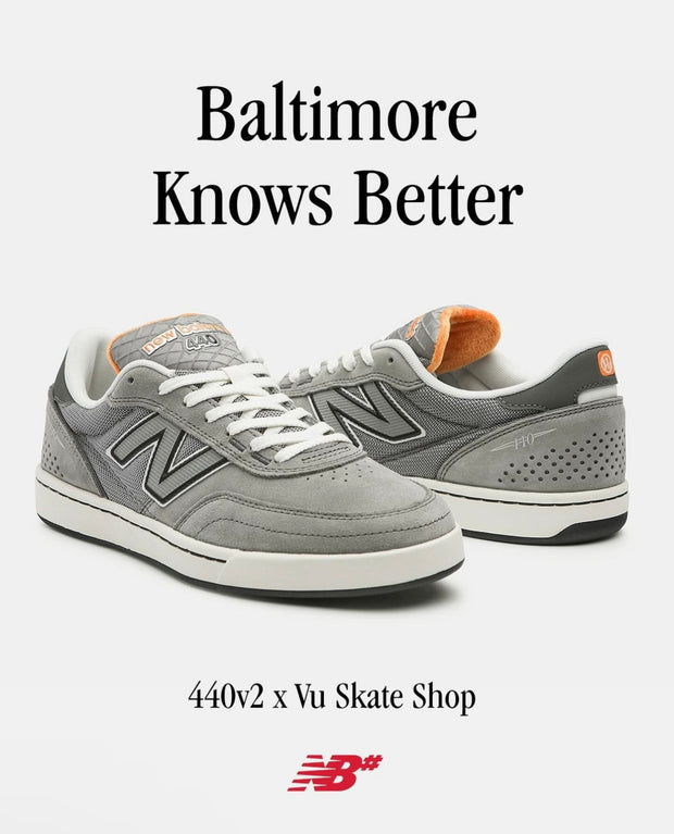 New Balance 440 V2 X Vu Skateshop (Grey/Orange)