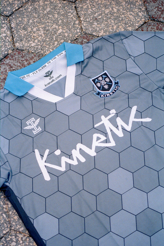 Kinetic Rodney Square Soccer Jersey (Blue/Grey)