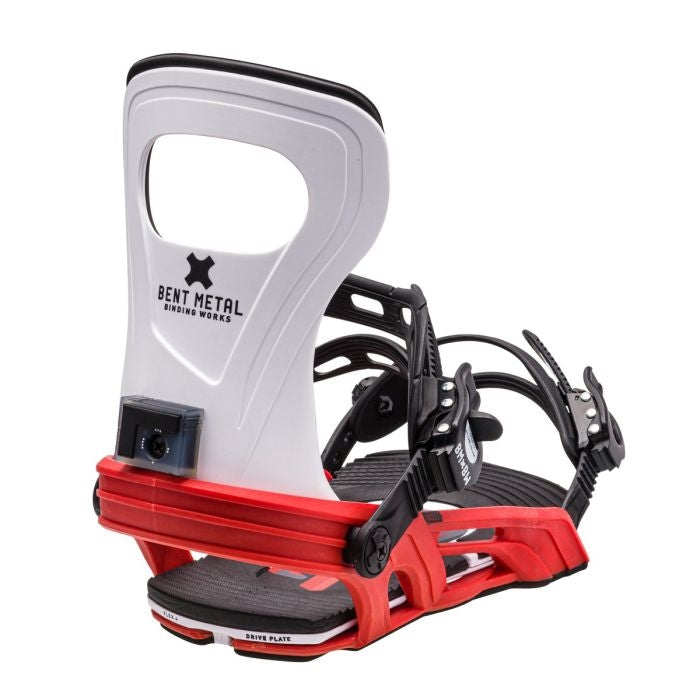 Bent Metal Bolt Bindings (White/Red)