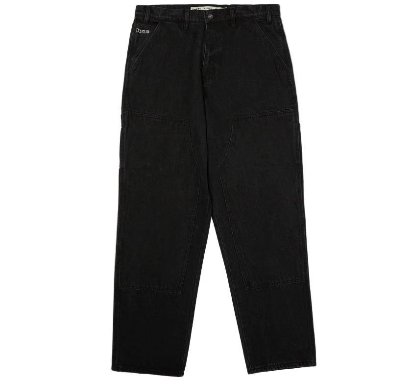 Black pants with double knee