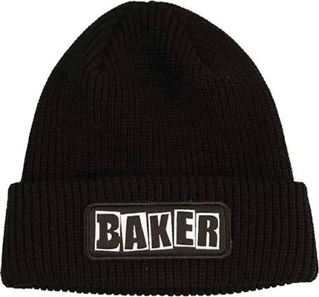 Baker Brand Logo Patch Beanie (Black)