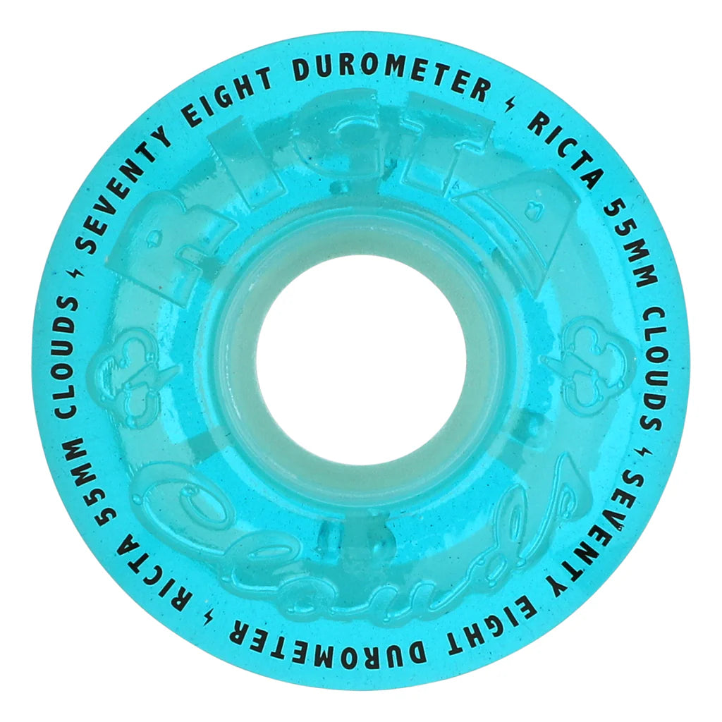 Ricta Clouds Transparent (Blue) GITD 78A 55MM Wheels