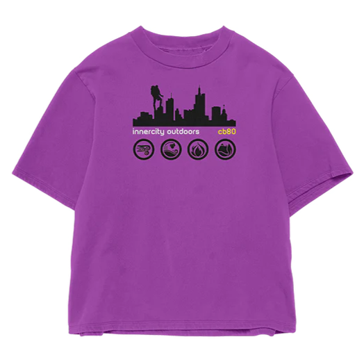 Cream By Eighty Innercity Outdoors Tee (Purple)