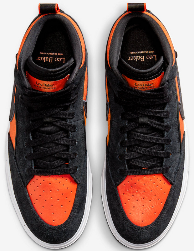 top shoe orange nike