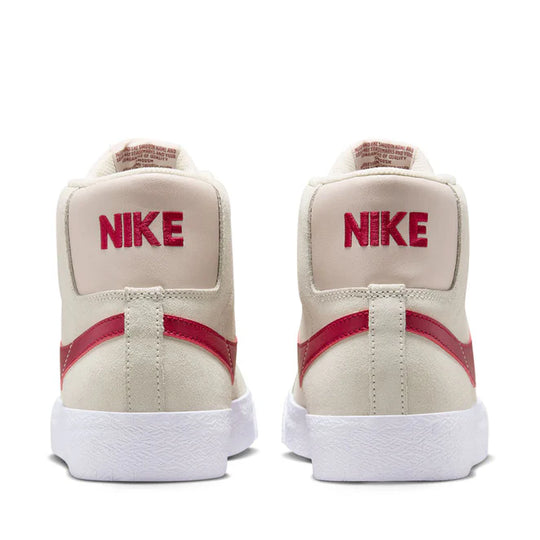red leather and  ivory suede combo