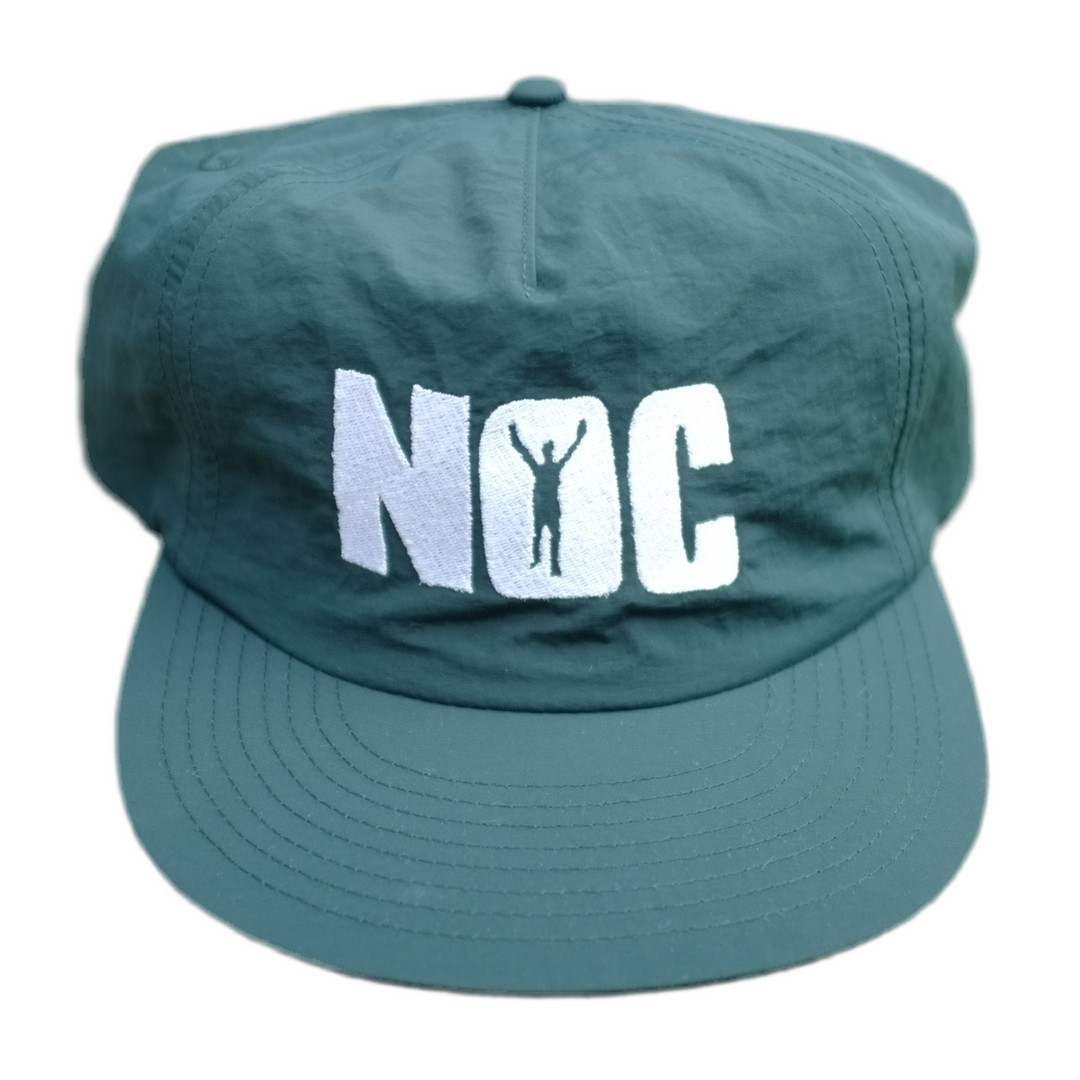 Green cap with 'NOC' logo on a white background