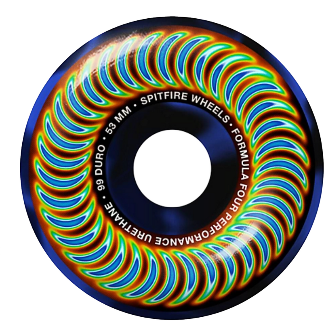 Spitfire Classic Radioactive (Black/Blue Swirl) 99D 53mm