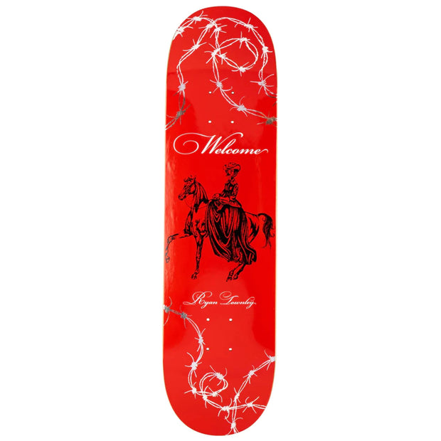 Welcome Skateboards RYAN TOWNLEY COWGIRL ON POPSICLE (RED/SILVER FOIL - 8.25")