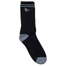 AntiHero Basic Pigeon Socks (Black/Gray)