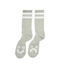 Polar Rib Socks Happy Sad (Heather Grey)