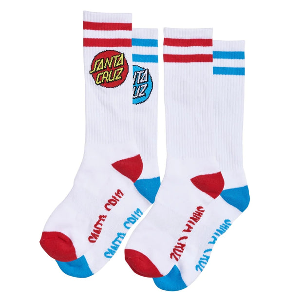 Santa Cruz Fun Times Mid Crew Socks (2Packs)