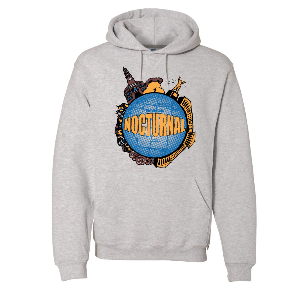 Nocturnal "Tourist" Hoodie (Ash Grey)