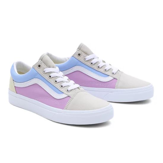 Multicolor pastel vans hotsell