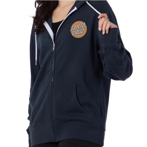 Santa cruz zip up hoodie womens sale