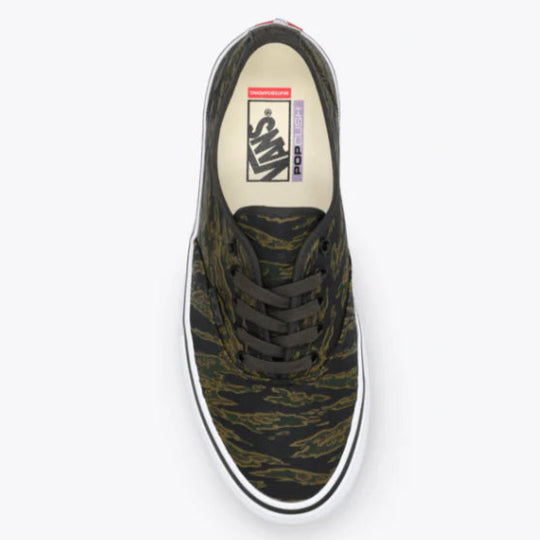 camo patterned sneaker on a white background