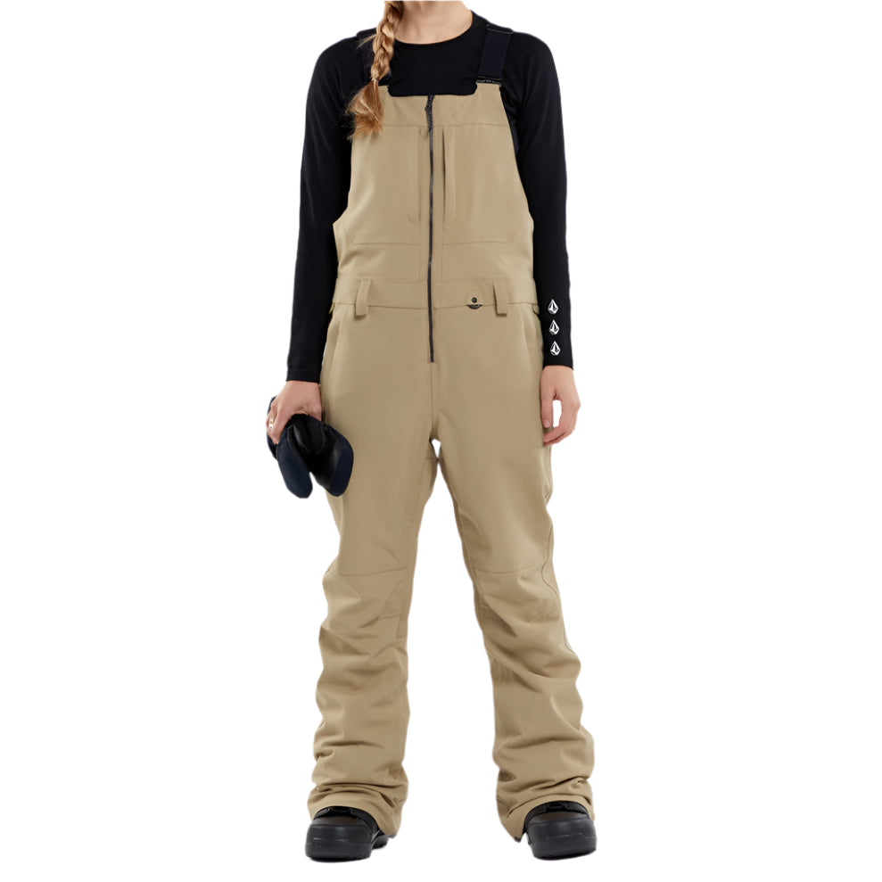 Volcom Women's Swift Bib Overall (Dark Khaki)