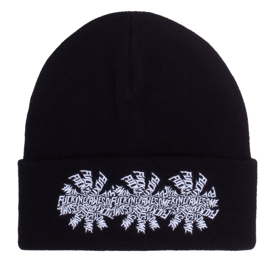 Fucking Awesome Three Spiral Cuff Beanie