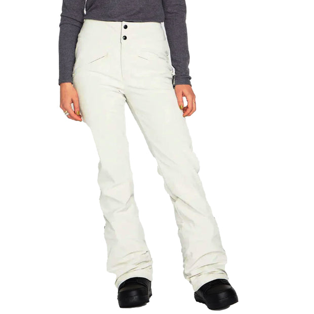 Volcom Women's Battle Stretch High Rise Snowboard Pants (Off White)