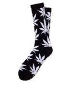 Huf Plantlife Crew Sock (Black/White)