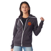 Santa Cruz Classic Dot Women's Zip Hooded Sweatshirt (Dark Grey)