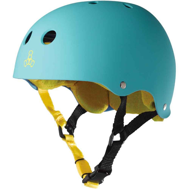 Triple 8 Sweatsaver Helmet (Baja Teal/Rubber)