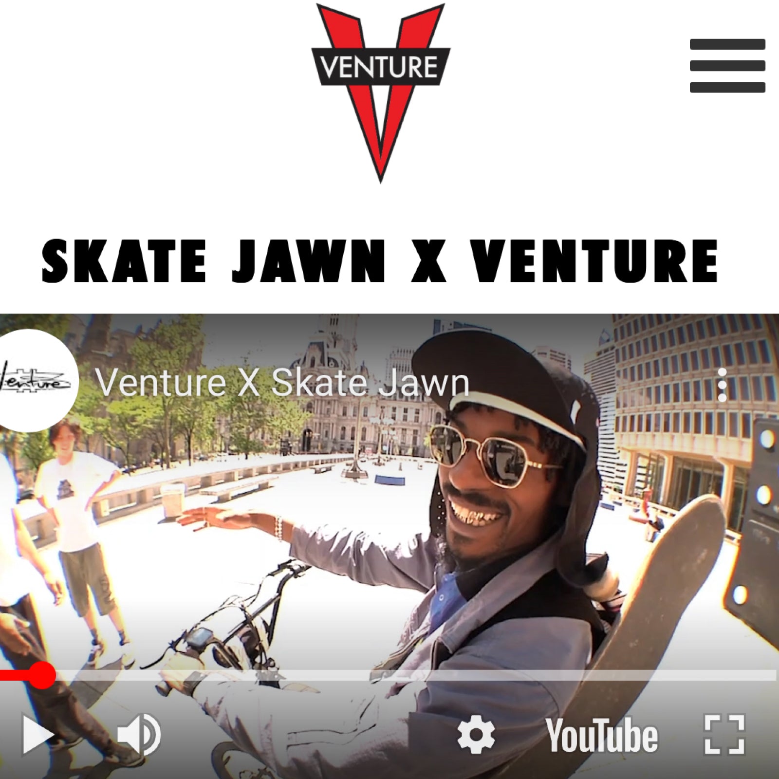 VENTURE X SKATE JAWN