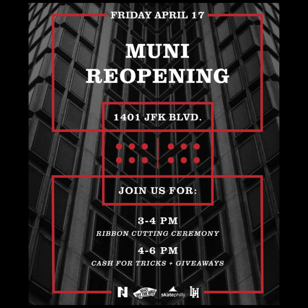 How Pat Heid should never pay for another meal or beer in PHILADELPHIA. MUNI OPENS FRIDAY