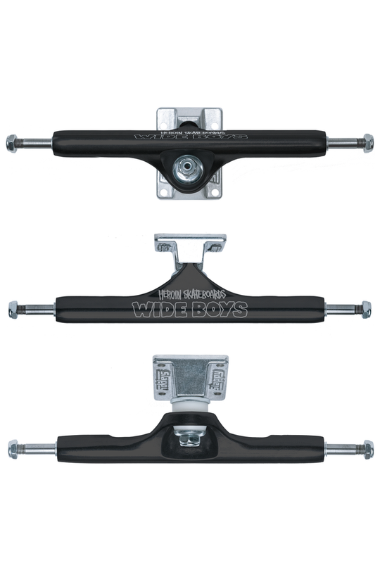 Slappy ST1 Hollow Wide Boy Trucks (Black/Laser Etch)