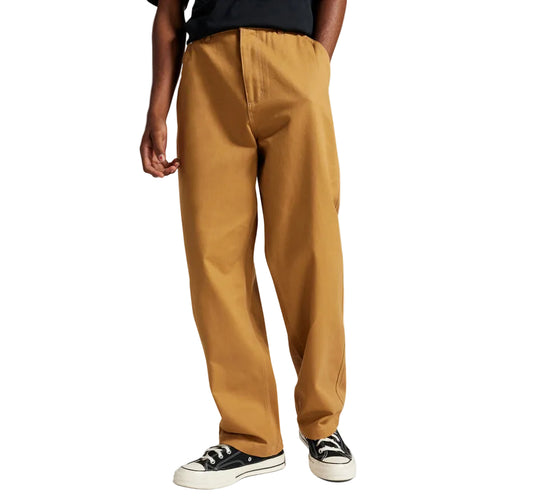 SKATER wearing tan pants and black sneakers 