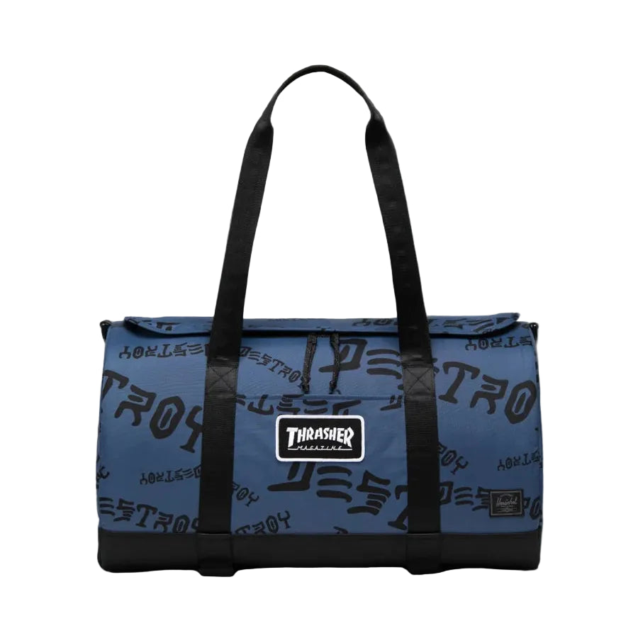 Thrasher x Herschel Skate &amp; Destroy Duffel Bag (Navy)