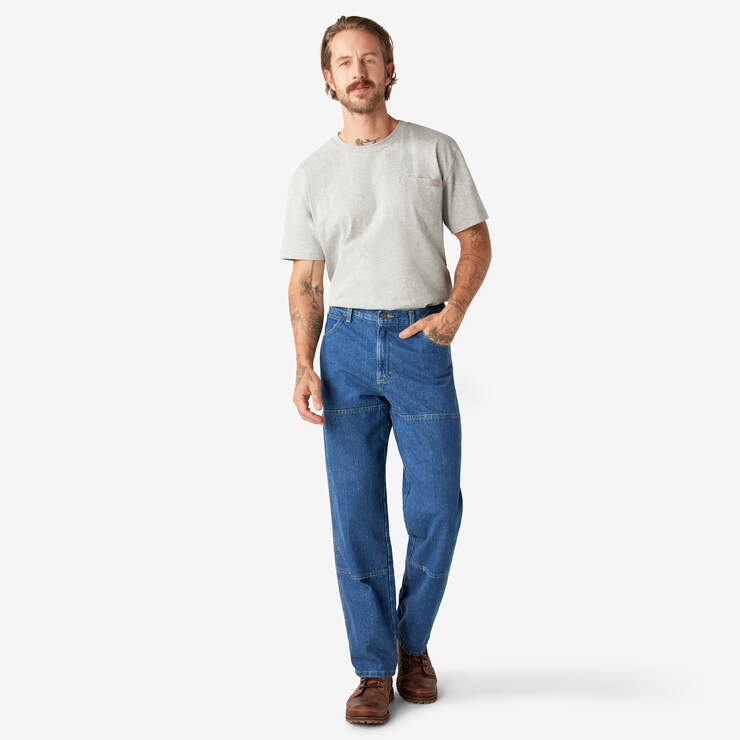 Dickies Relaxed Fit Double Knee Pants (Indigo)