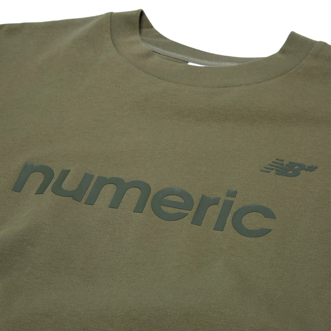 New Balance Numeric Cotton Tee (Dark Olive/Dark Olive)
