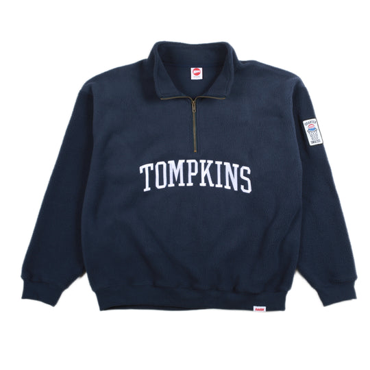 Hopps X Quartersnacks Tompkins 3/4 Zip Navy