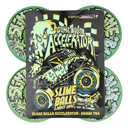 Slime Balls Accelerator  66mm 78a Light Ups Wheels