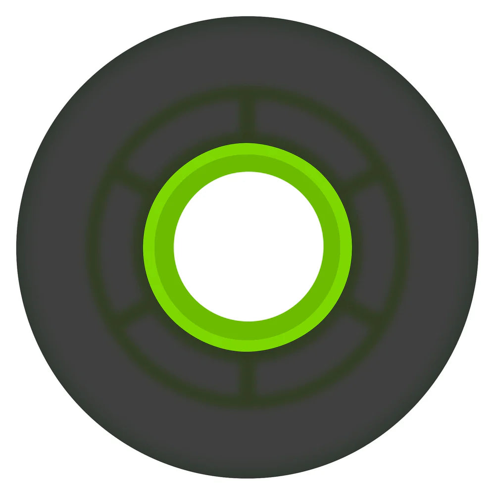 Ricta Clouds Transparent Black/Green 55mm 78A Wheels