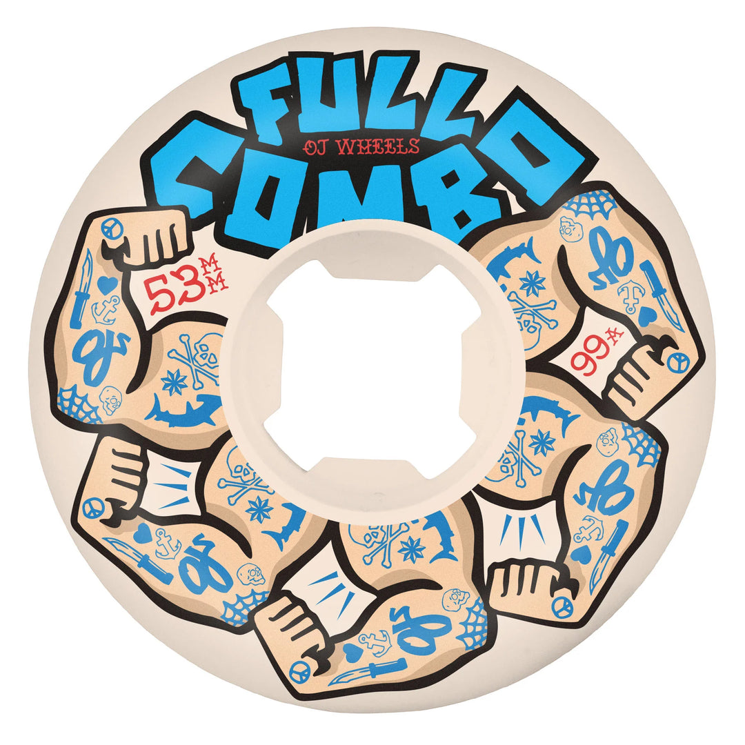 OJ Team Elite Full Combo Wheels 99A (53mm)