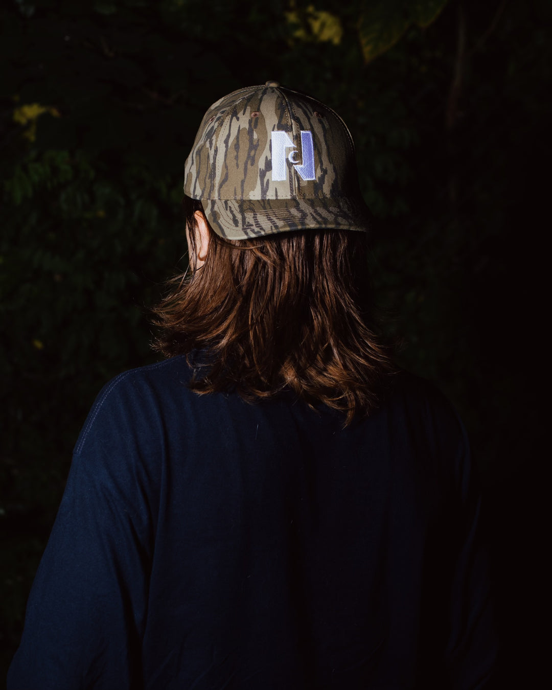 Nocturnal 'N' Moon Logo 6 Panel (Mossy Oak Bottomland Camo)