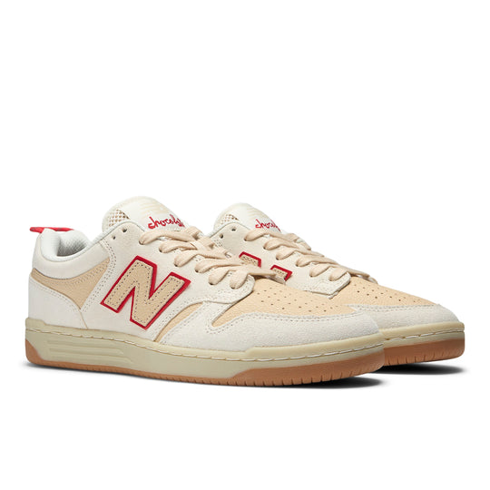 New Balance Numeric X Chocolate 480 (White/Red)