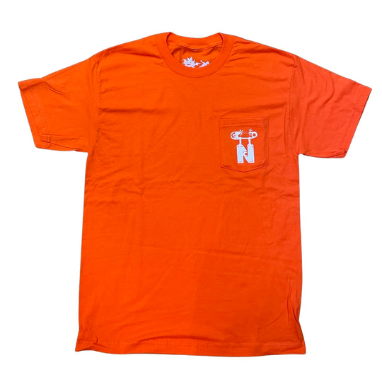 Nocturnal "Safety Pin" Pocket Tee (Safety Orange)