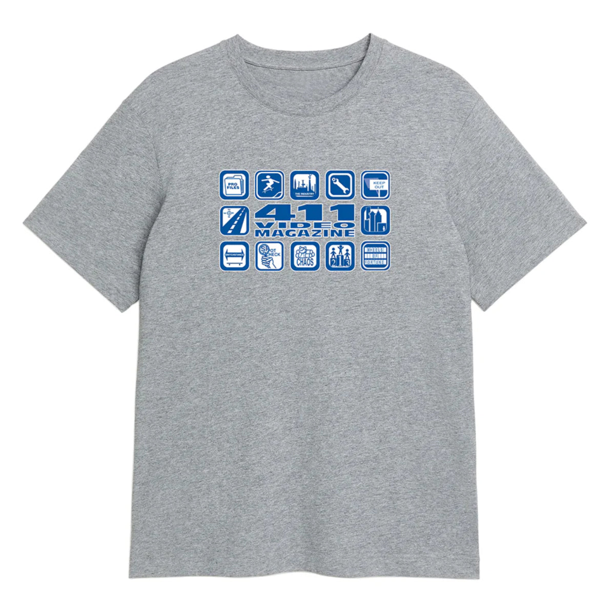 411 Video Magazine Icons Tee (Athletic Heather)