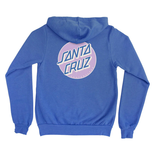 Santa Cruz Other Dot Womens Zip Hoodie (Heather Columbia Blue)