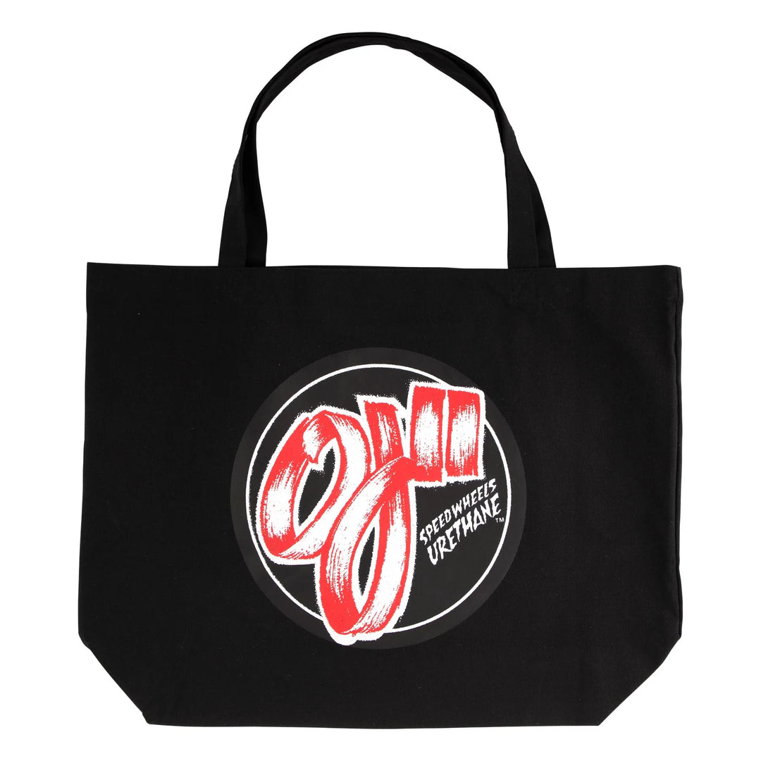 OJII Speed Wheels Canvas Tote Bag (Black/Red)