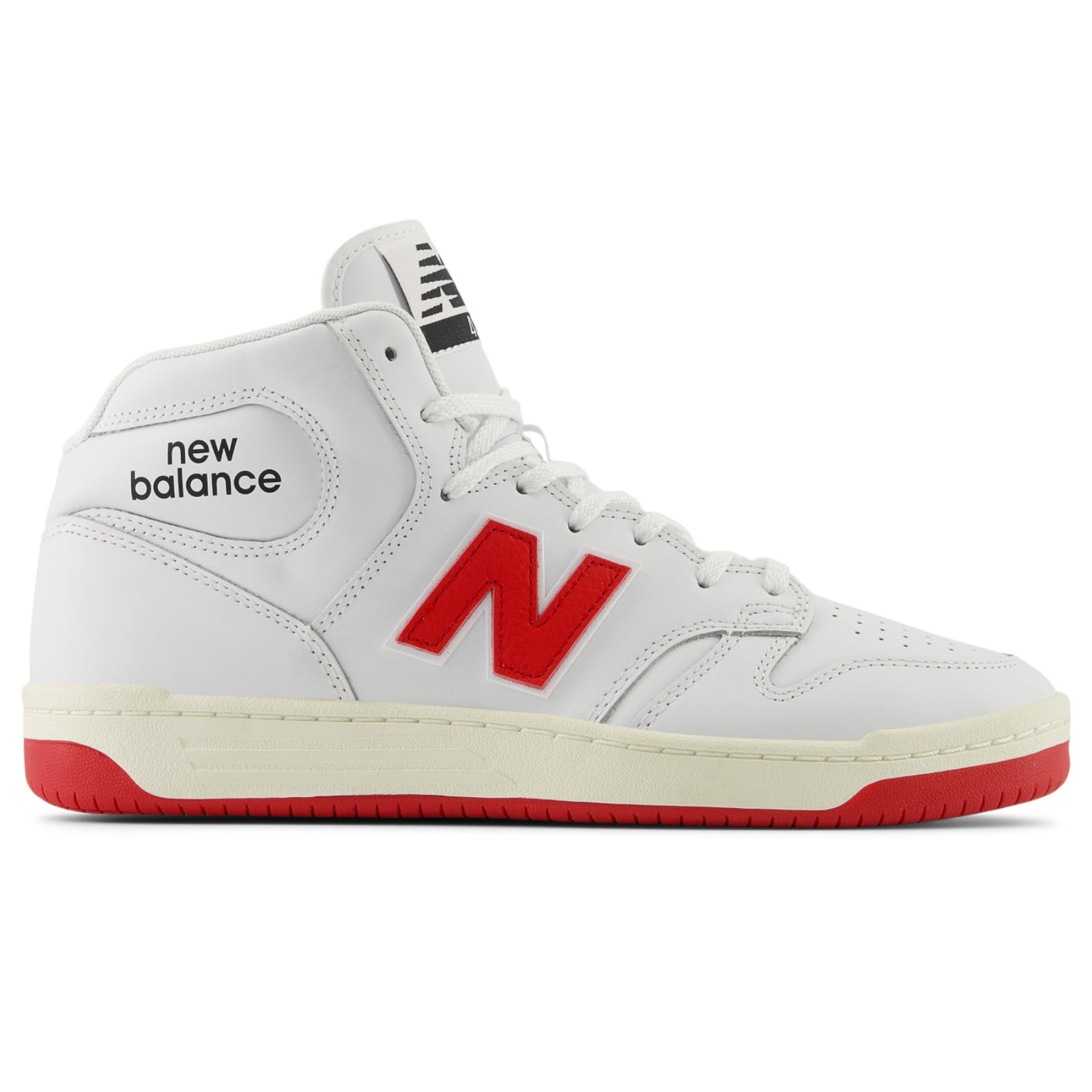 New Balance Numeric 480 High White Leather Red Kinetic Nocturnal