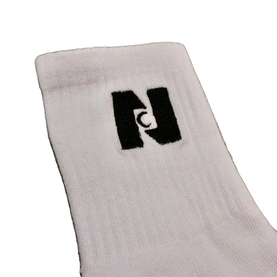 Nocturnal N Moon Half Socks (White)