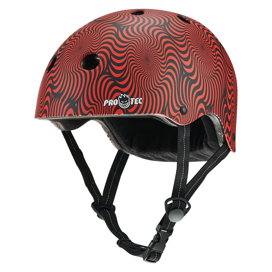 Pro-Tec x Spitfire Low Pro Certified Helmet (Red Swirl)