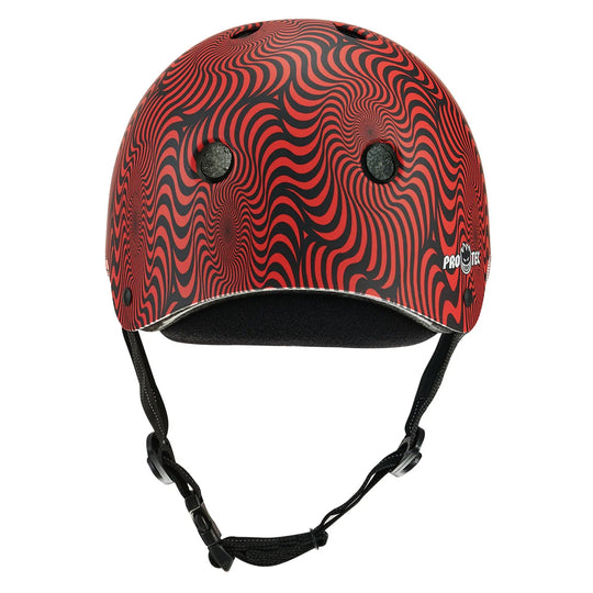 Pro-Tec x Spitfire Low Pro Certified Helmet (Red Swirl)